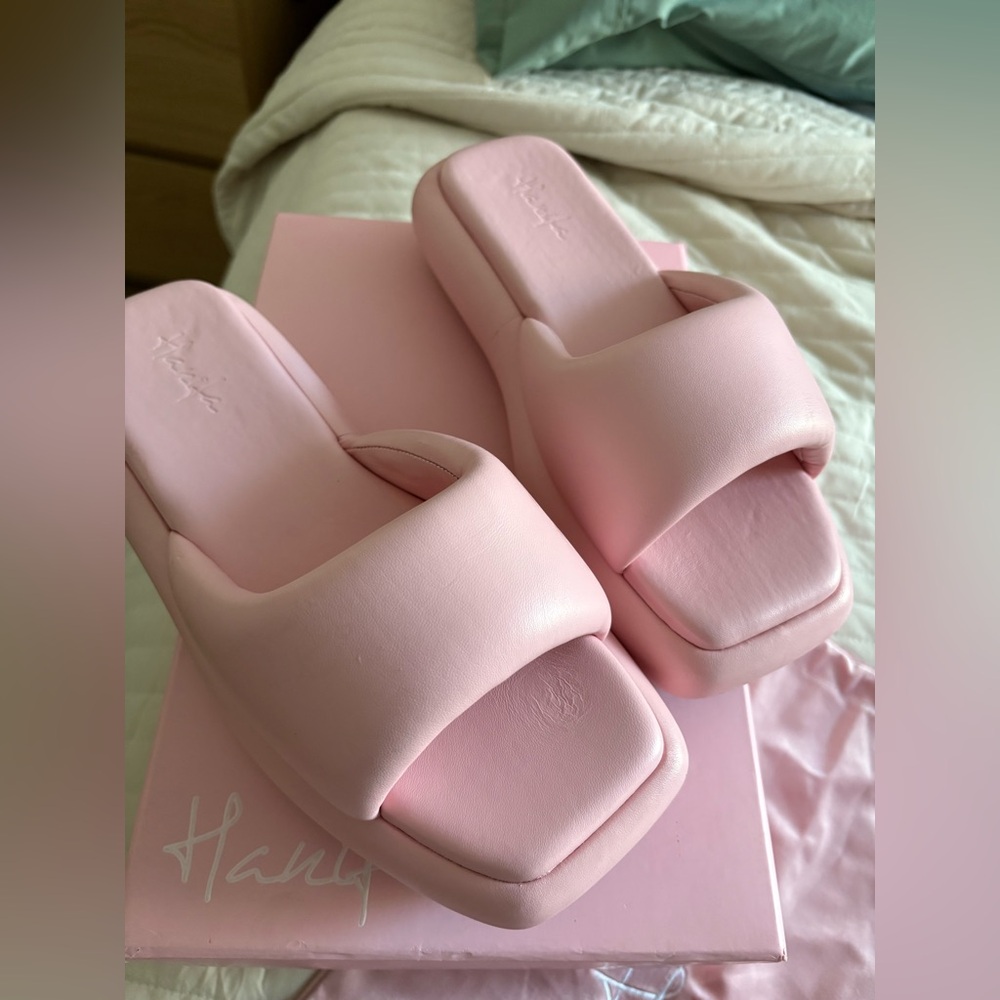 Hanifa Pink Women's Slide Sandals